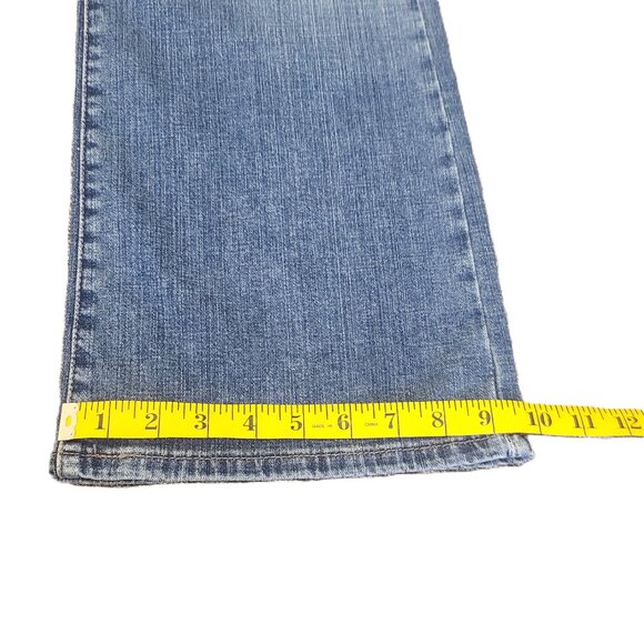 NWT Levi's 515 Boot Cut Mid Rise Blue Jeans Misses 14 Short Beaded Cotton Blend - Picture 15 of 16